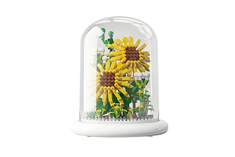 Toy Flower Building Blocks Kits Bricks Toys for Home Office Decoration-Sunflower Carousel 3