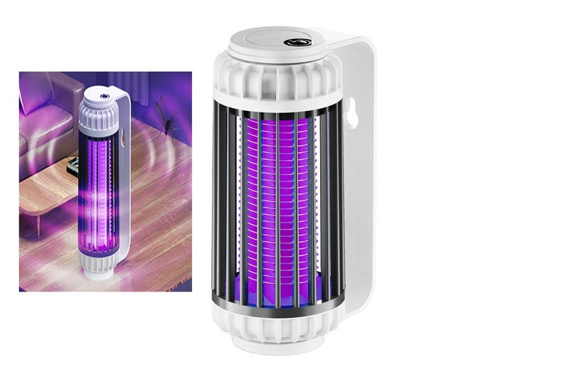 Electric Mosquito Killer Lamp Portable USB Mosquito Zapper Fly Trap-Grey Carousel 1