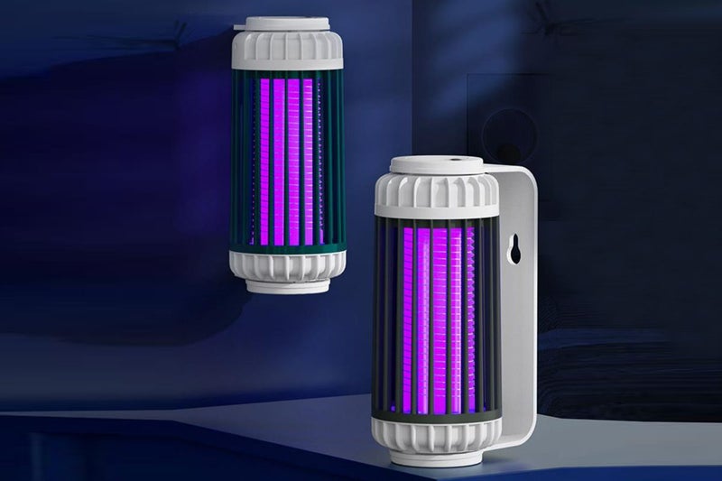 Electric Mosquito Killer Lamp Portable USB Mosquito Zapper Fly Trap-Grey Carousel 4