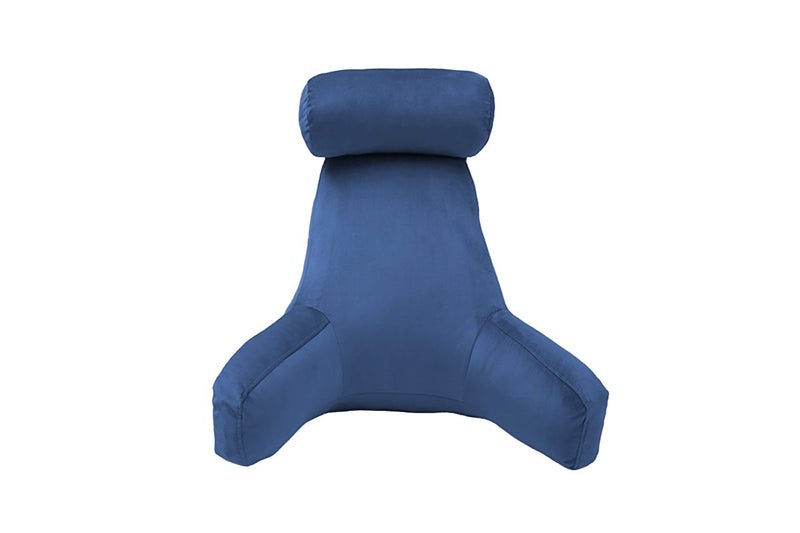 Reading Pillow Rest Back Support Pillow with Arms for Sitting in Bed-Blue(with a Carousel 5