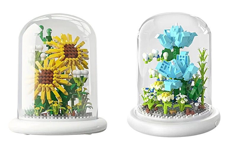 2pcs Toy Flower Building Blocks Kits Bricks Toys for Home Office Decoration-Sunf Carousel 1