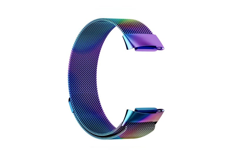 Stainless Steel Metal Band Compatible with Fitbit Charge 5 Magnetic Adjustable B Carousel 4