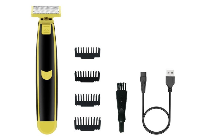 2Pcs Men Electric Full Body Washed Wet and Dry Shaver Rotary Facial Shaver Carousel 2