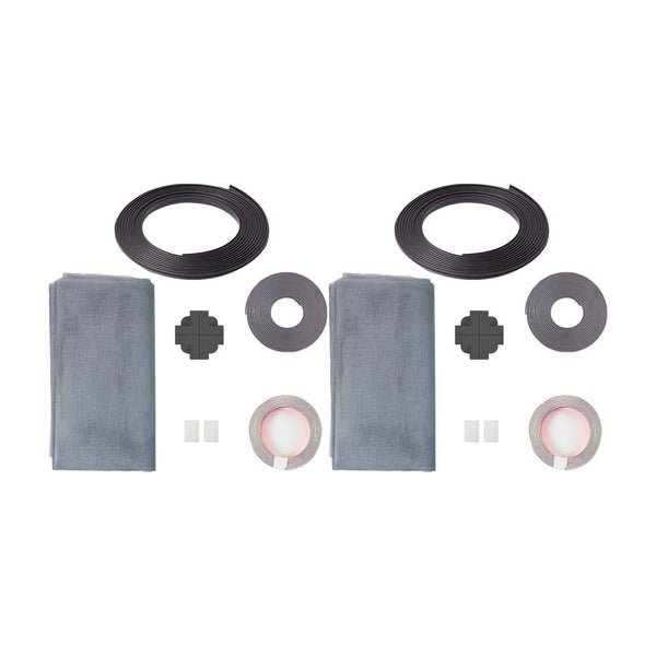 2pcs Magnetic Window Screen Mesh Adjustable DIY Window Frame Replacement Kit-Gre Carousel 2