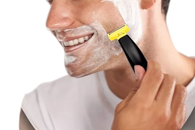 2Pcs Men Electric Full Body Washed Wet and Dry Shaver Rotary Facial Shaver Carousel 10