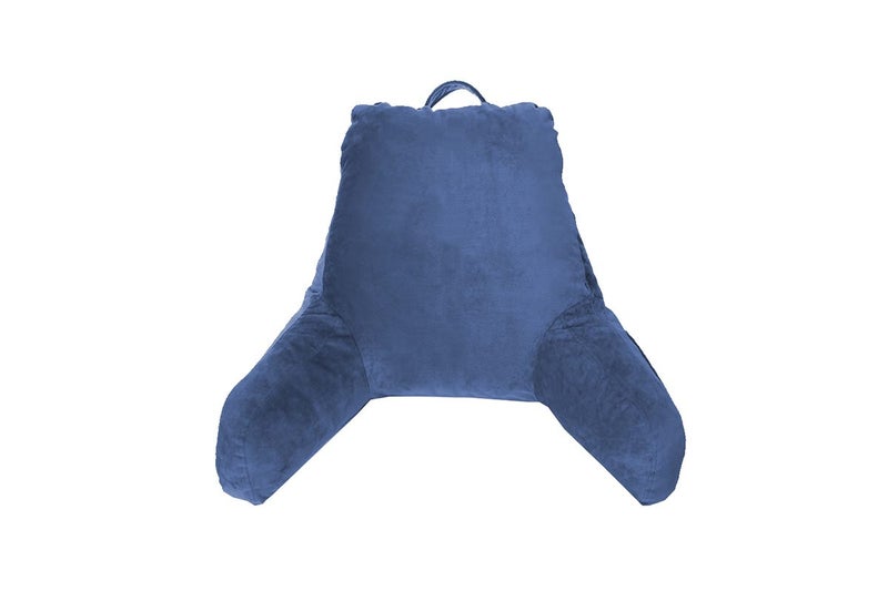 Reading Pillow Rest Back Support Pillow with Arms for Sitting in Bed-Blue(withou Carousel 4