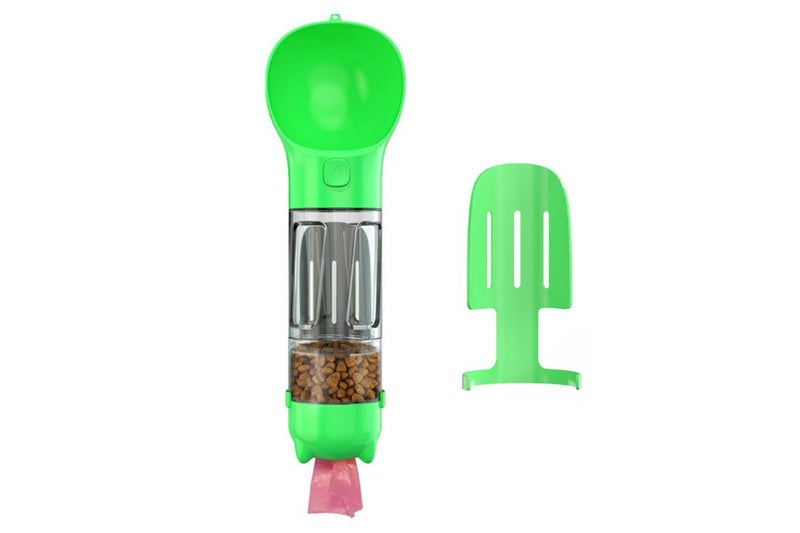 2Pcs 4 in1 Pet Feeder 300ml Dog Cat Water Bottle Travel Pooper Scooper For Outdo Carousel 2