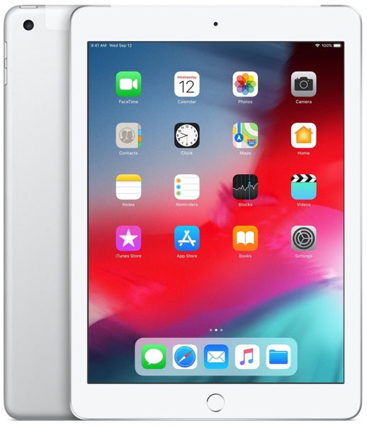 Apple iPad 6th Gen 128GB Wi-Fi Cellular 3G/4G White Silver - New Battery (Good) Carousel 1