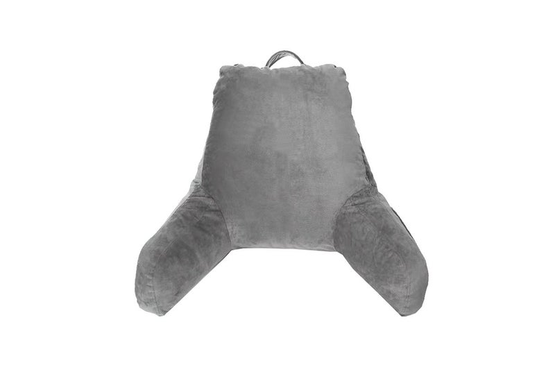 Reading Pillow Rest Back Support Pillow with Arms for Sitting in Bed-Grey(withou Carousel 4