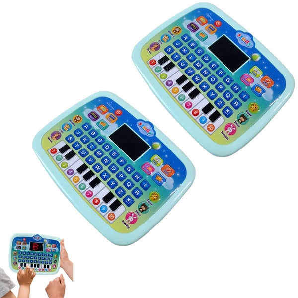 2pcs Toy Educational Learning Tablet Interactive Computer Laptop Children Fun Gi Carousel 1