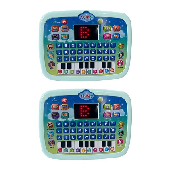 2pcs Toy Educational Learning Tablet Interactive Computer Laptop Children Fun Gi Carousel 2