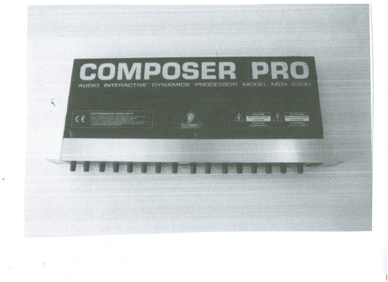 BEHRINGER COMPOSER PRO MDX 220063699181090051112