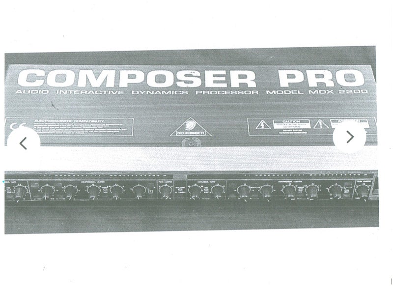 BEHRINGER COMPOSER PRO MDX 220063699181090051113
