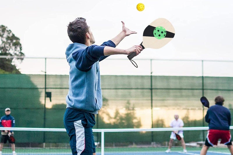 2pcs Pickleball Paddles Set Portable Wooden Pickle Ball Equipment Accessories Ra Carousel 7