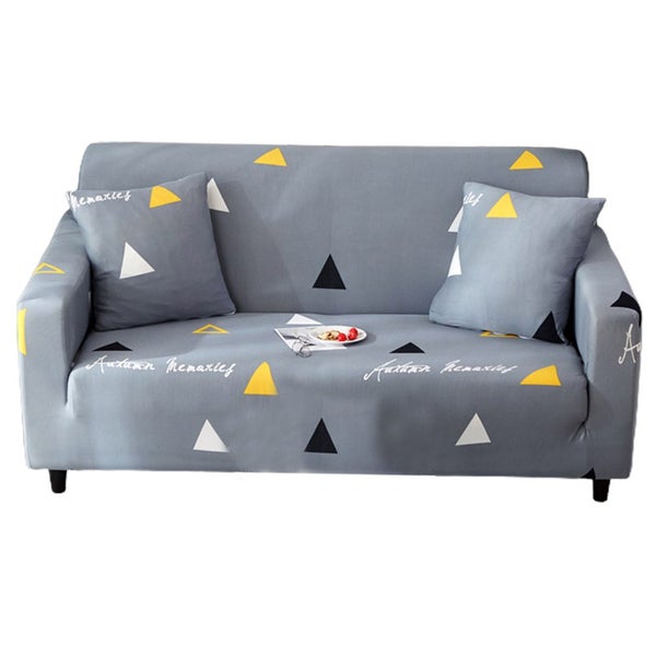 Printed Pattern Sofa Cover Soft Stretch Couch Cover Sofa Slipcover -Blue Carousel 1