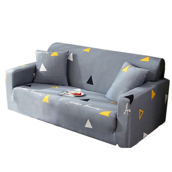 Printed Pattern Sofa Cover Soft Stretch Couch Cover Sofa Slipcover -Blue Carousel 2