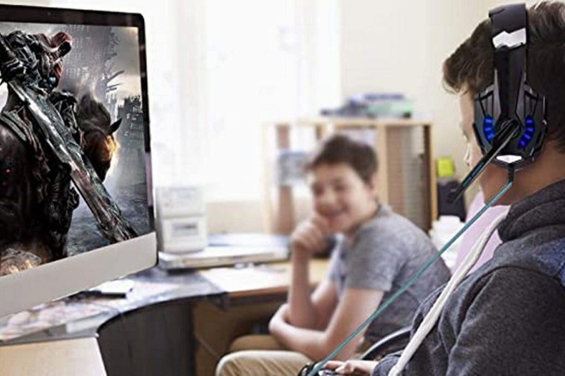 Wireless Gaming Headset Over Ear Headphones with LED Light for PC Mac Laptop Pho Carousel 2