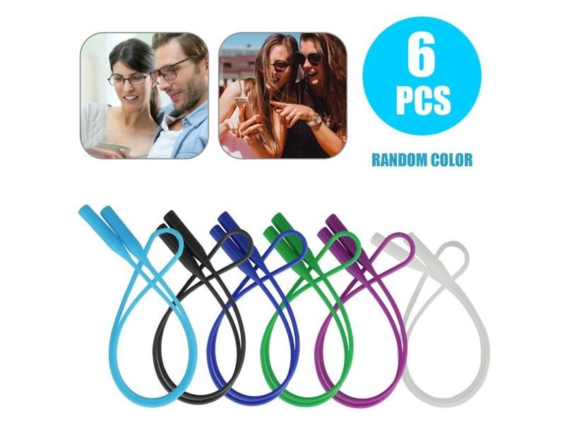 Scalable Adjustment Fashion Silicone Glasses Strap Neck Cord Sports Eyeglasses Carousel 1