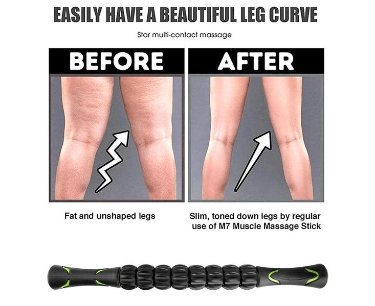 Muscle Roller Body Massage Stick Physical Therapy Massager Equipment Black Carousel 7