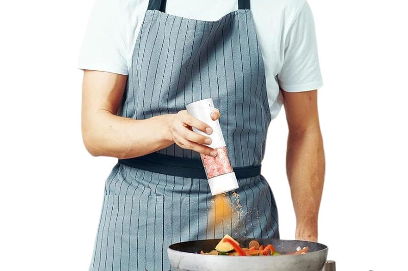 2Pcs Electric Salt and Pepper Grinder Rechargeable Adjustable Coarseness Mil Carousel 2