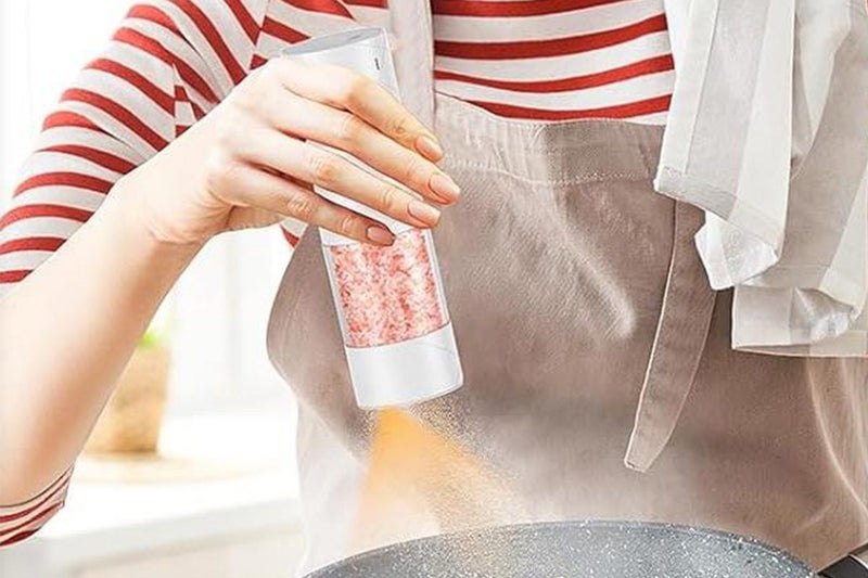 2Pcs Electric Salt and Pepper Grinder Rechargeable Adjustable Coarseness Mil Carousel 5