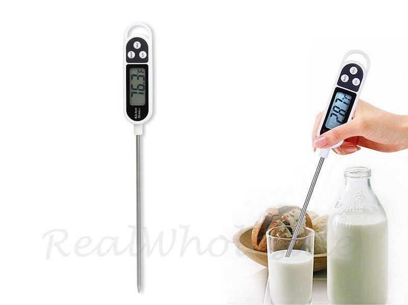 Digital Food Kitchen Thermometer Probe LCD Display Range -50sC to +300sC Carousel 2