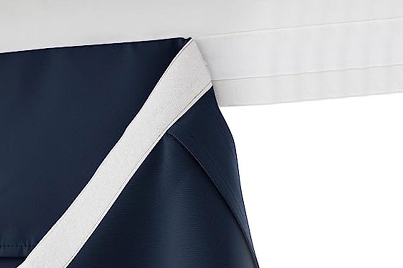 4Pcs French Curtains Privacy Thermal Insulated Bedroom Blackout Door Curtains Wi Carousel 4