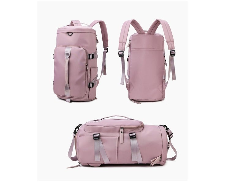 Women Gym Sports Bag Shoulder Bag Hand Luggage Duffel Large Capacity Travel Bags Carousel 1