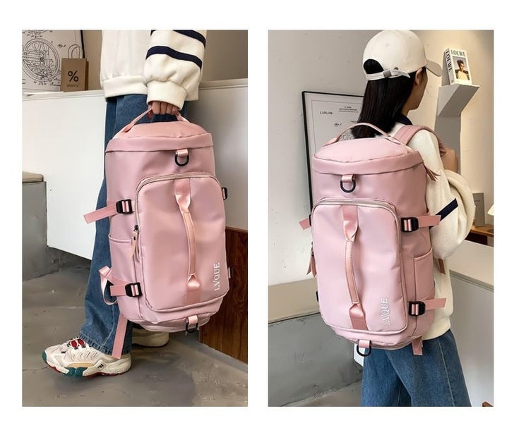 Women Gym Sports Bag Shoulder Bag Hand Luggage Duffel Large Capacity Travel Bags Carousel 2