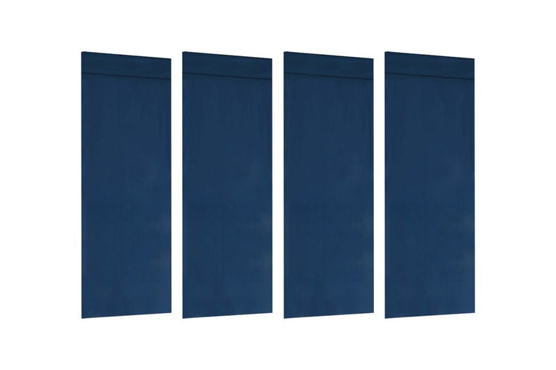 4Pcs French Curtains Privacy Thermal Insulated Bedroom Blackout Door Curtains Wi Carousel 1