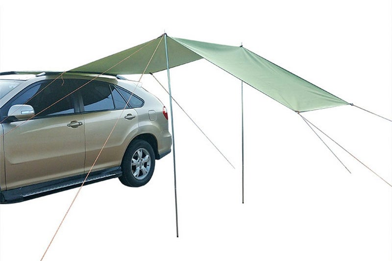 Portable Outdoor Camping Car Travel Tent Car Tailgate Shade Awning Canopy-Green Carousel 10