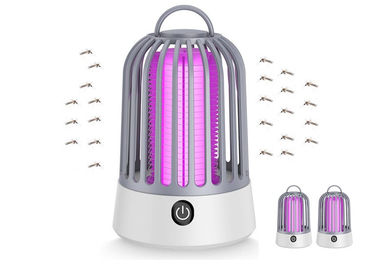 2Pcs Electric Mosquito Killer Lamp Insect Catcher Fly Bug Zapper Trap LED Purple Carousel 1