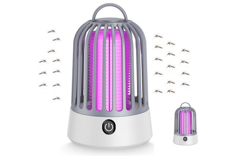2Pcs Electric Mosquito Killer Lamp Insect Catcher Fly Bug Zapper Trap LED Purple Carousel 2