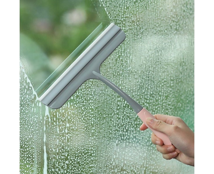 Window Cleaner Glass Squeegee Kitchen Car Cleaning Brush-Pink Carousel 2