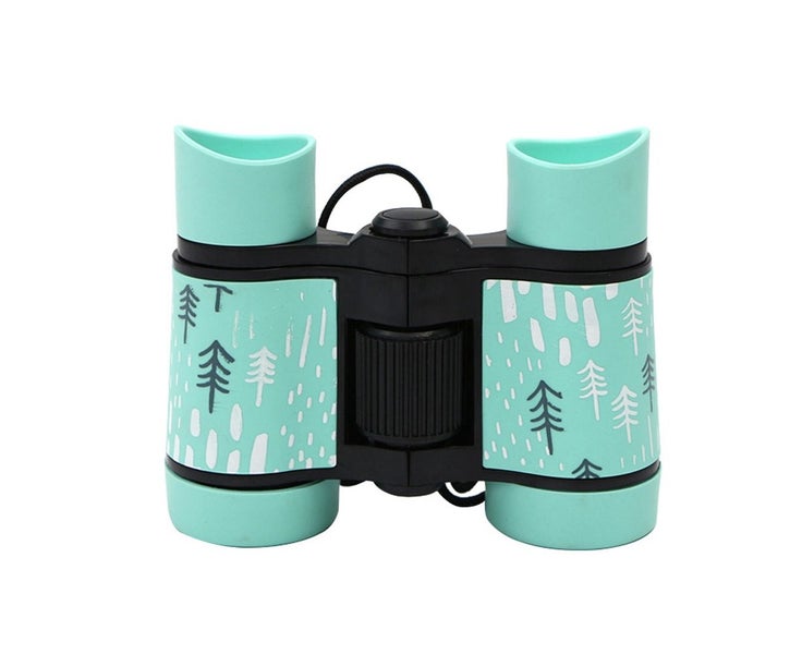 Kids Binoculars 4x30 High-Resolution Optics Binoculars Kids Toy - Light Blue Carousel 5