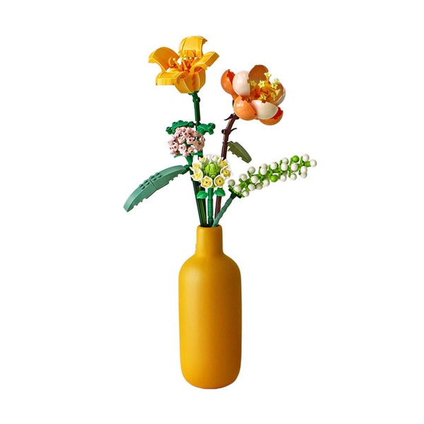 Flower Bouquet Building Blocks Set Artificial Mini Bricks Toys Creative Gifts Ho Carousel 3