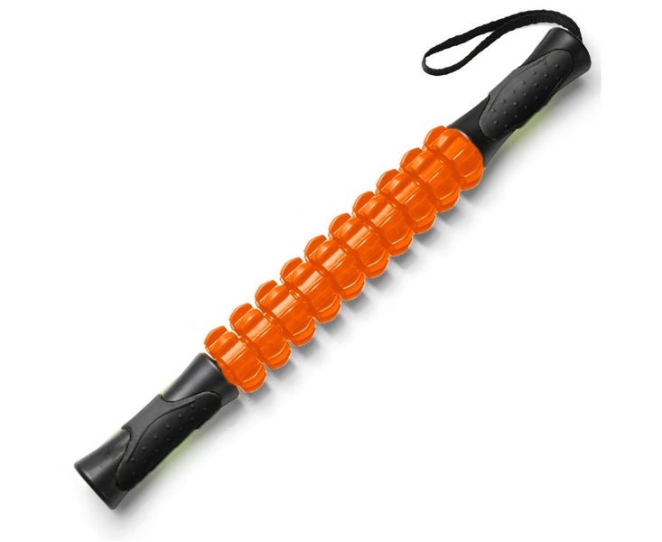 Yoga Muscle Roller Massage Stick Physical Therapy Massager Equipment Orange Carousel 2
