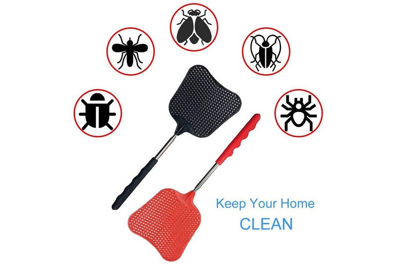 Fly Swatter 10 Pack Plastic Heavy Duty Manual Fly Killer Carousel 2