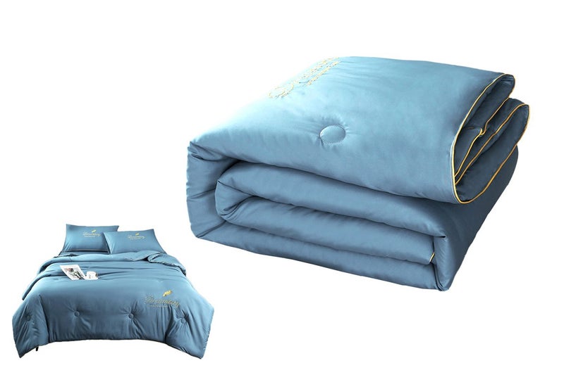 Air Conditioning Cool Feeling Quilt Lightweight Blanket for Summer Hot Sleeper-B Carousel 1