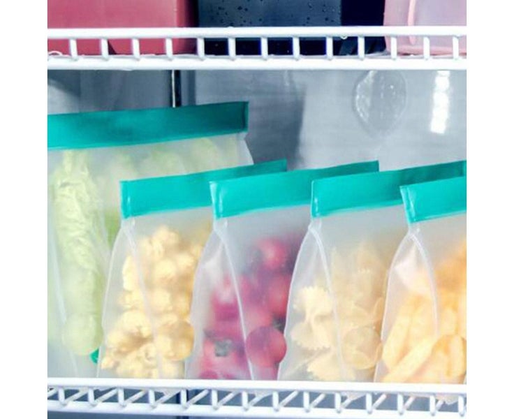 6Pcs Reusable Ziplock Leakproof Snack Bags Food Storage Bags Carousel 5