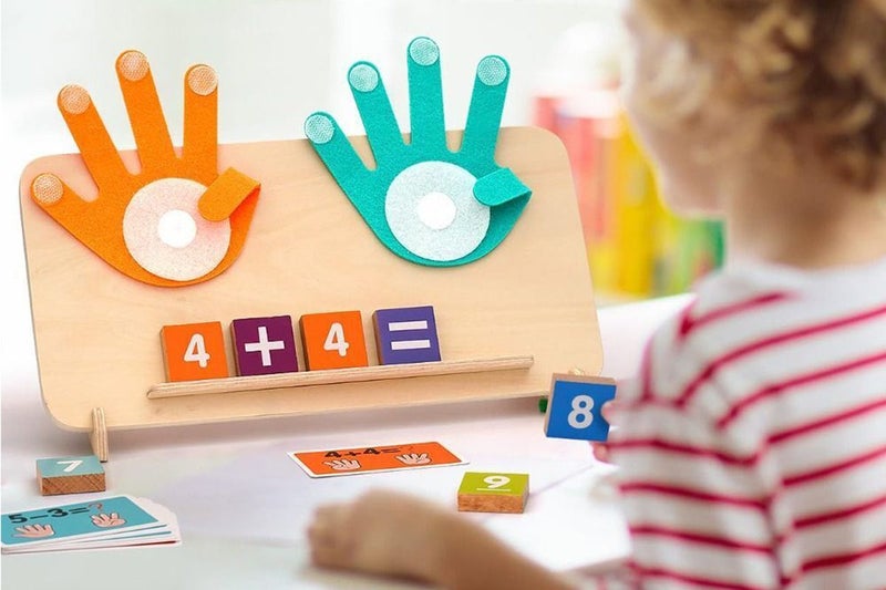 2Pcs Wooden Educational Math Manipulatives Montessori Toys For Kids Math Game Nu Carousel 2