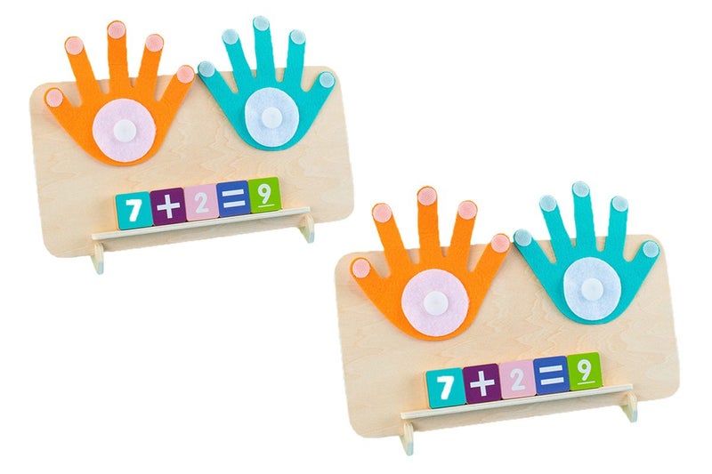 2Pcs Wooden Educational Math Manipulatives Montessori Toys For Kids Math Game Nu Carousel 10