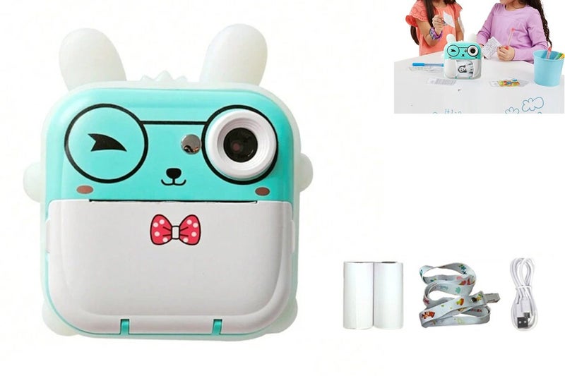 Toy Kids Camera Instant Print Portable Digital Video Camera with 2 Rolls Print P Carousel 1