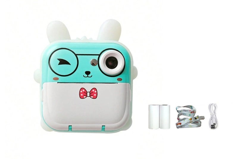 Toy Kids Camera Instant Print Portable Digital Video Camera with 2 Rolls Print P Carousel 2