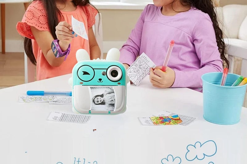 Toy Kids Camera Instant Print Portable Digital Video Camera with 2 Rolls Print P Carousel 4