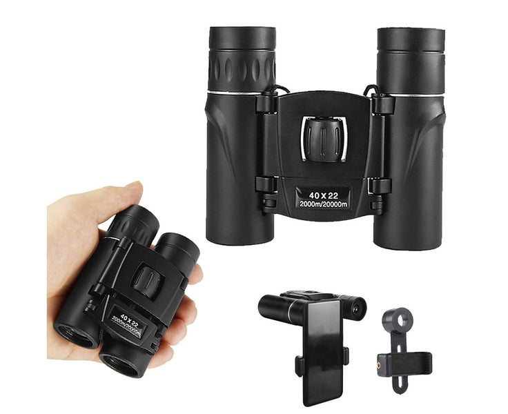 40x22 HD Portable Binoculars Telescope with Phone Mount Adapter Carousel 1