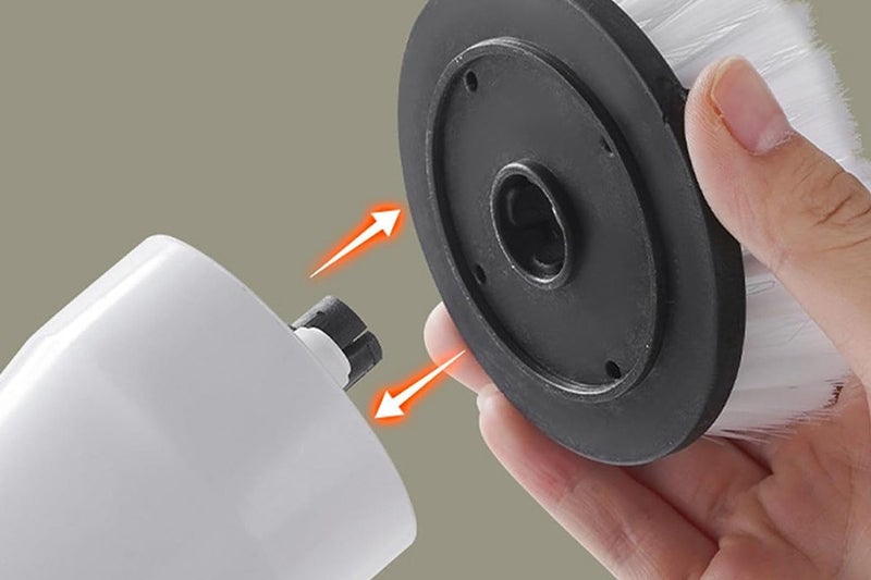 Electric Spin Scrubber with Replaceable Brush Heads Shower Cleaner Brush Carousel 2