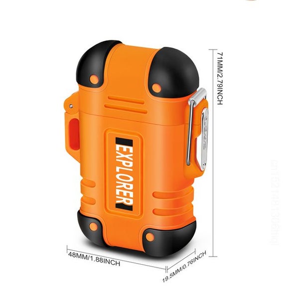 Waterproof Double Arc Lighter USB Rechargeable Windproof Plasma Lighter Outdoor Carousel 9