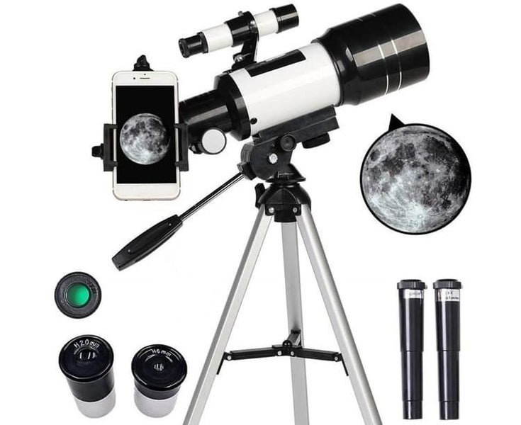 Astronomical Telescope With Tripod 150X Zoom HD Outdoor Monocular Moon Carousel 1