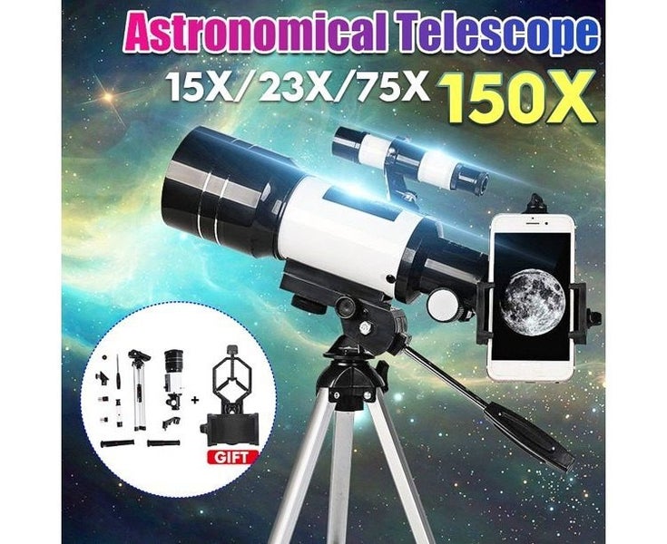 Astronomical Telescope With Tripod 150X Zoom HD Outdoor Monocular Moon Carousel 2